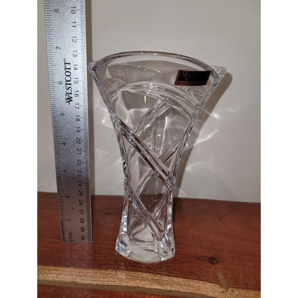 WaterFord Crystal Marquis Vase 7” Germany Lead Trillium Vintage Stamped EUC *